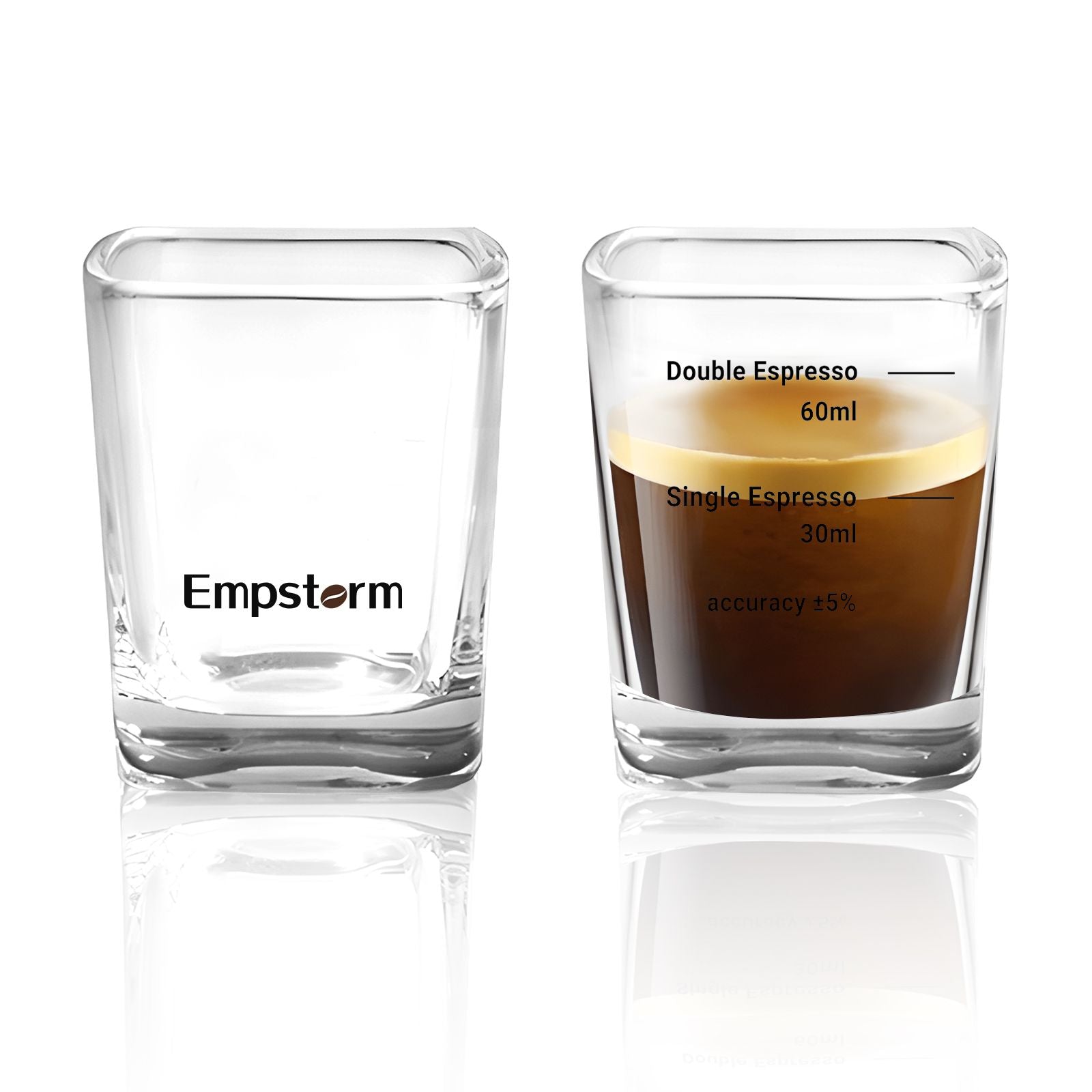 Empstorm®2 Pack Espresso Shot Glass